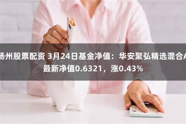扬州股票配资 3月24日基金净值：华安聚弘精选混合A最新净值0.6321，涨0.43%
