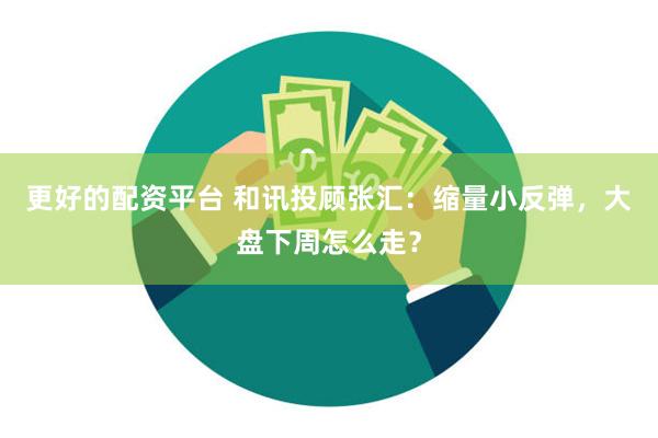 更好的配资平台 和讯投顾张汇：缩量小反弹，大盘下周怎么走？