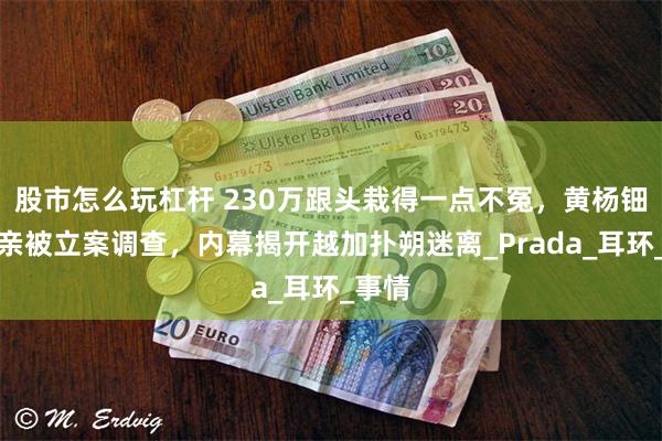 股市怎么玩杠杆 230万跟头栽得一点不冤，黄杨钿甜父亲被立案调查，内幕揭开越加扑朔迷离_Prada_耳环_事情
