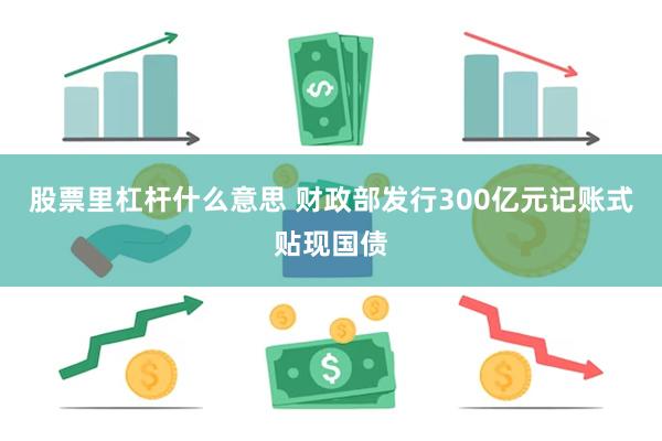 股票里杠杆什么意思 财政部发行300亿元记账式贴现国债